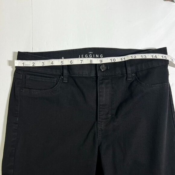 WHBM Mid-Rise The Jegging Black Stretchy Pants Size 10 Flattering Jeggings - Picture 10 of 14